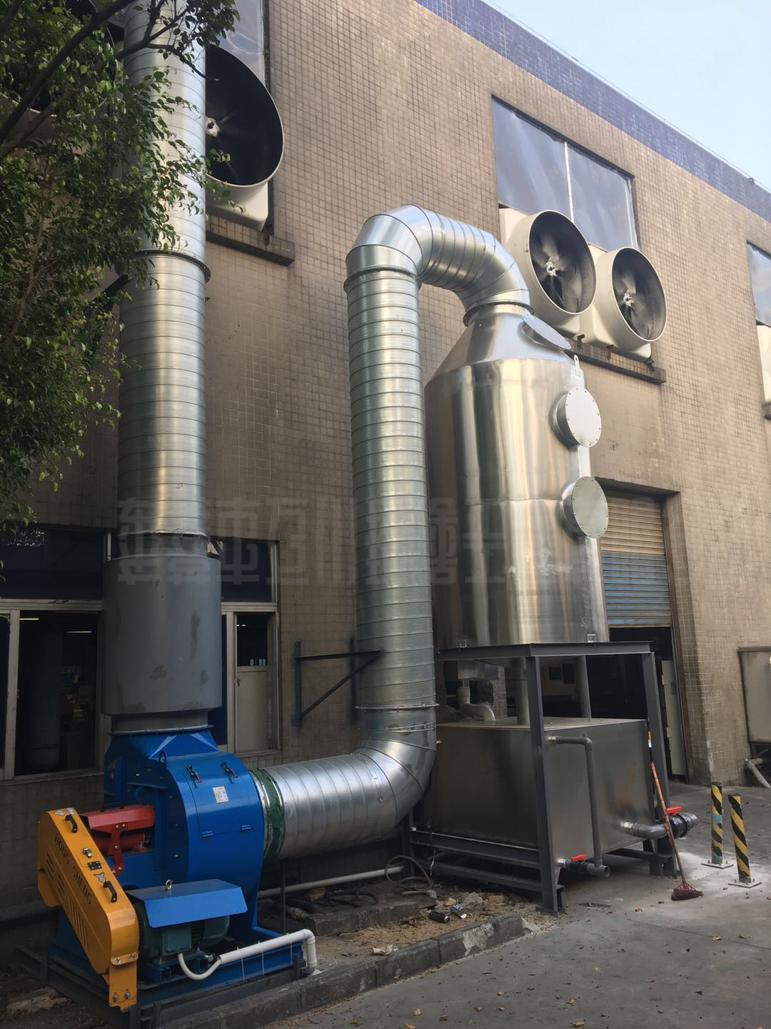 電磁中央熔爐廢氣處理